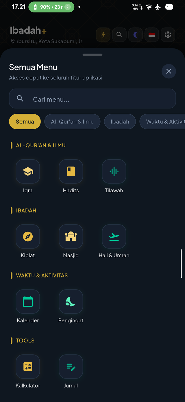Menu 18 Modul Ibadah Lengkap