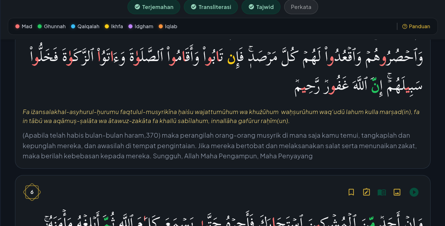 Mushaf Al-Qur'an Bertajwid Lengkap